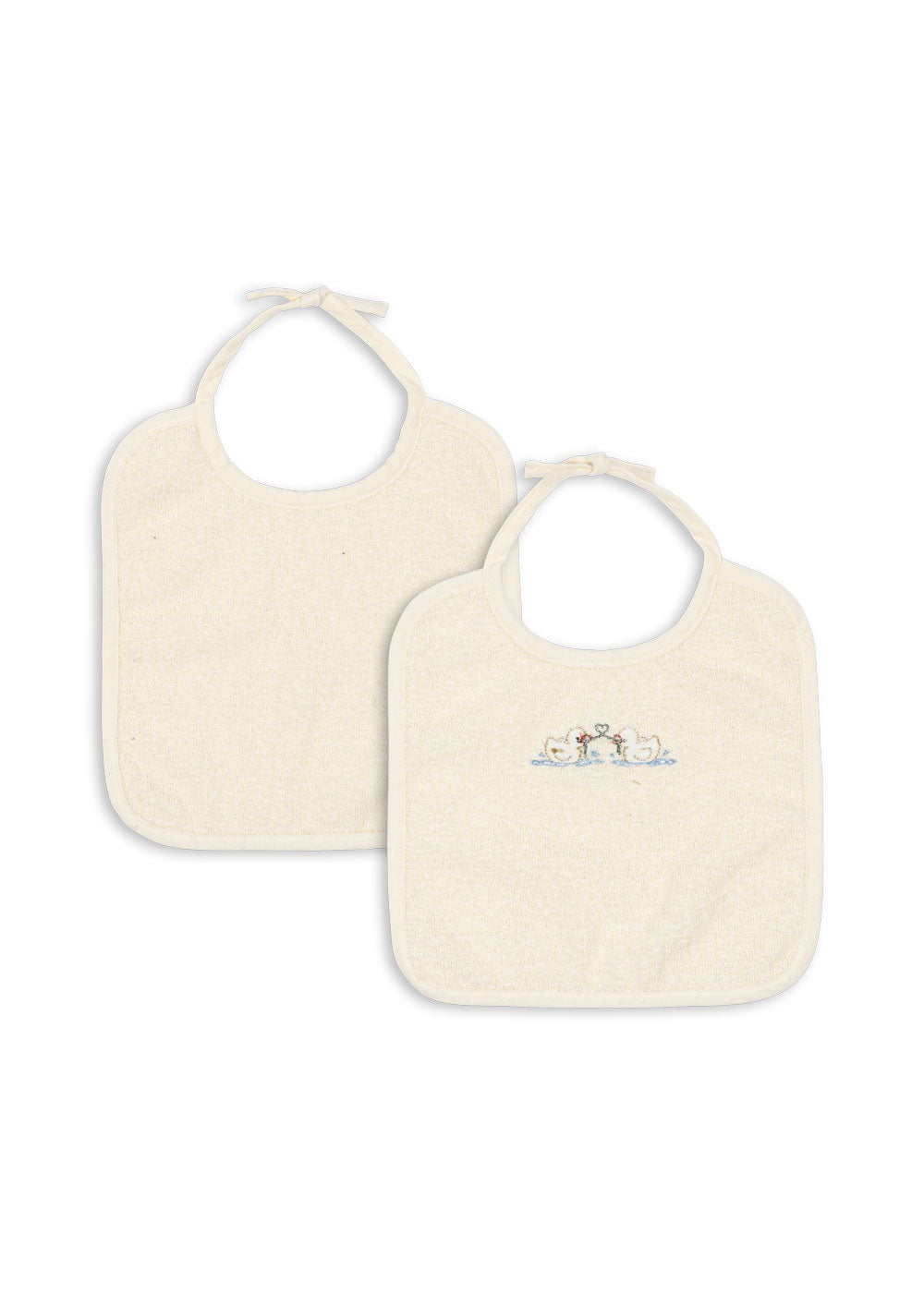 Figo 2 Pack Terry Bibs - Antique White