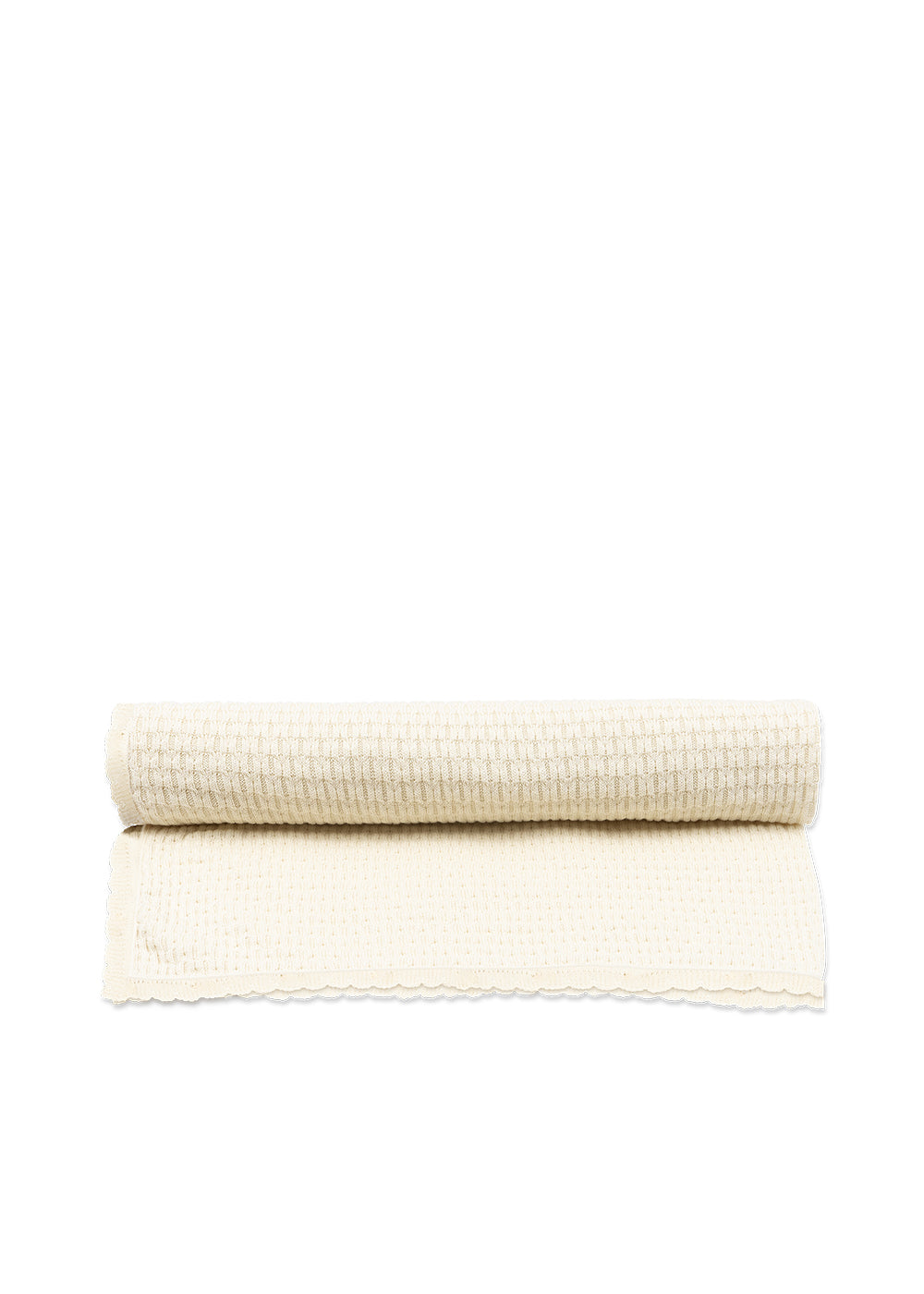 Venti Pointelle Blanket - Antique White