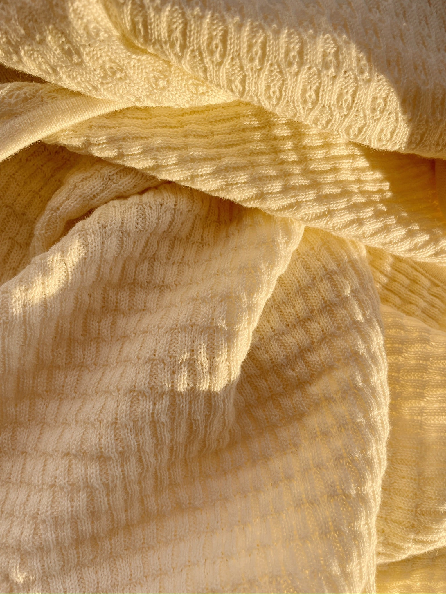 Venti Pointelle Blanket - Antique White