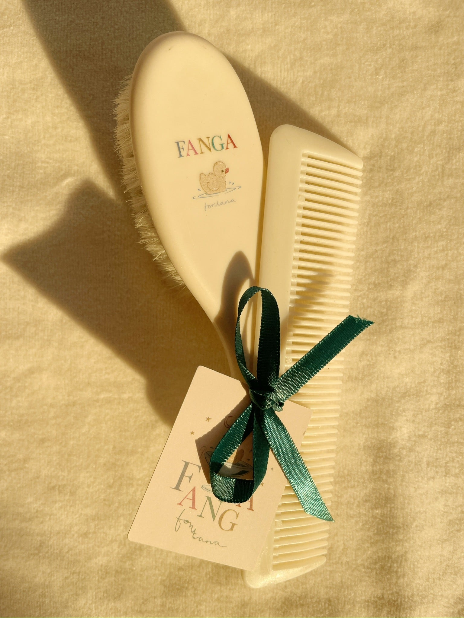 Baby Hairbrush Set - Beige