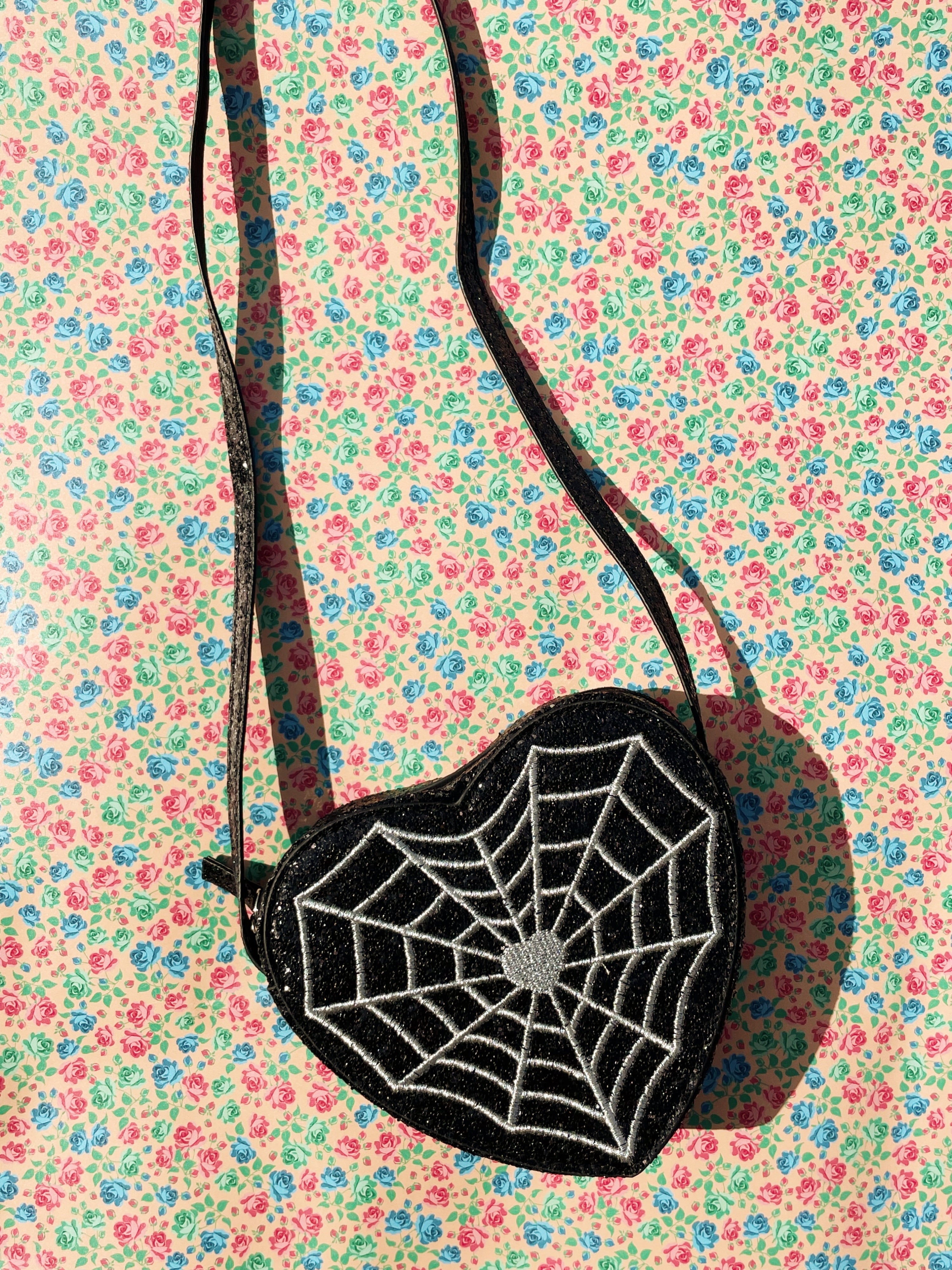 Tut Shoulder Bag - Black Spider Web (Preorder)
