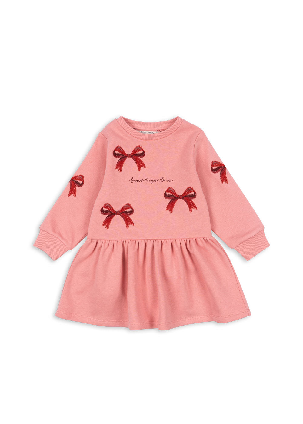Lou Bow Sweat Dress OCS - Strawberry Ice