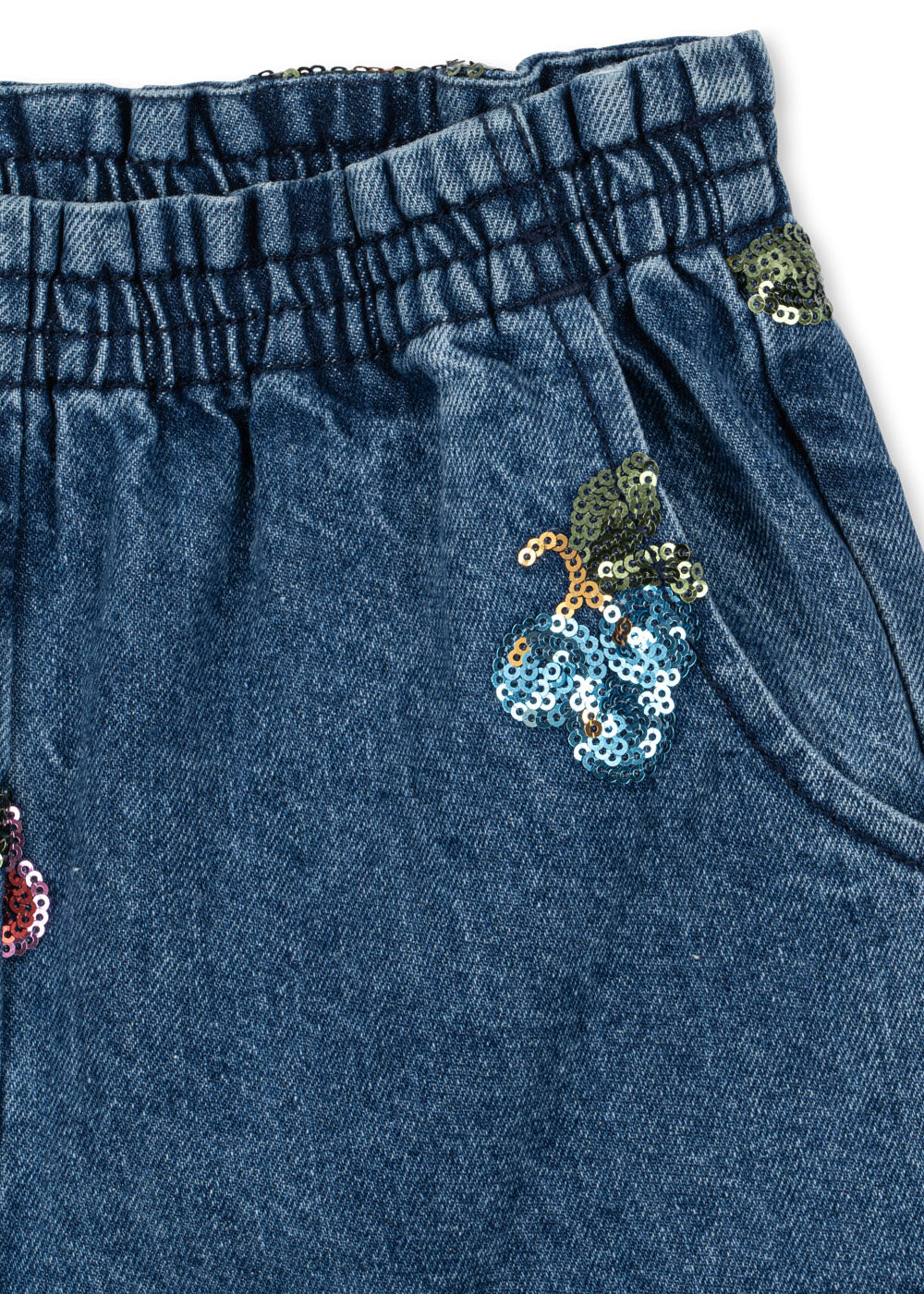 Magot Sequin Frill Pants GOTS - Vitamins