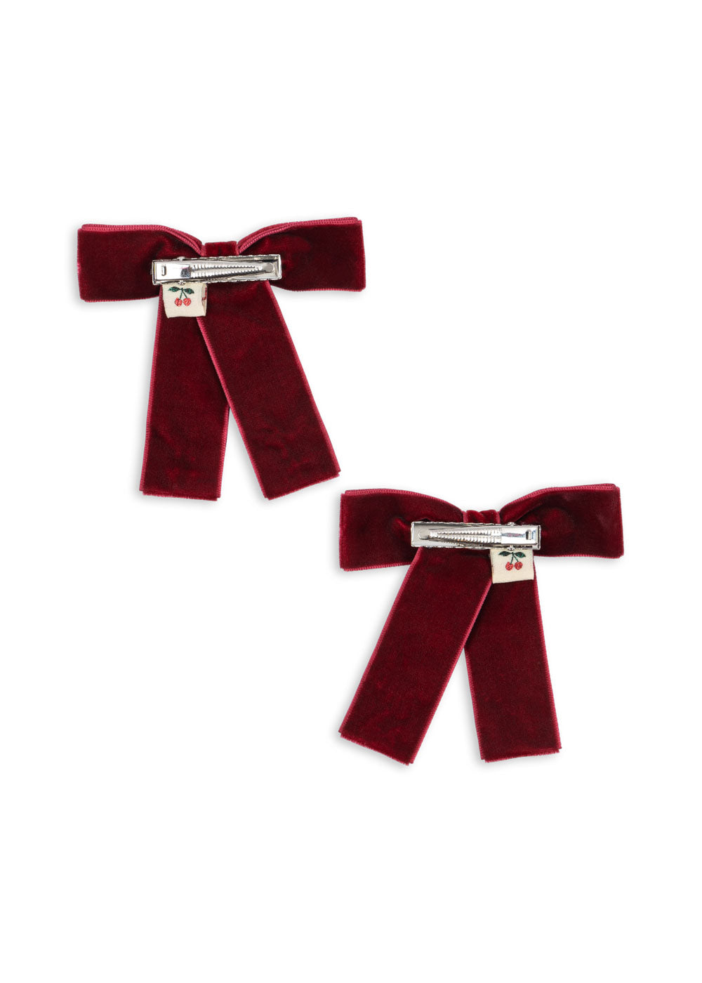 2 Pack Juliette Bow Hair Clip - Rio Red