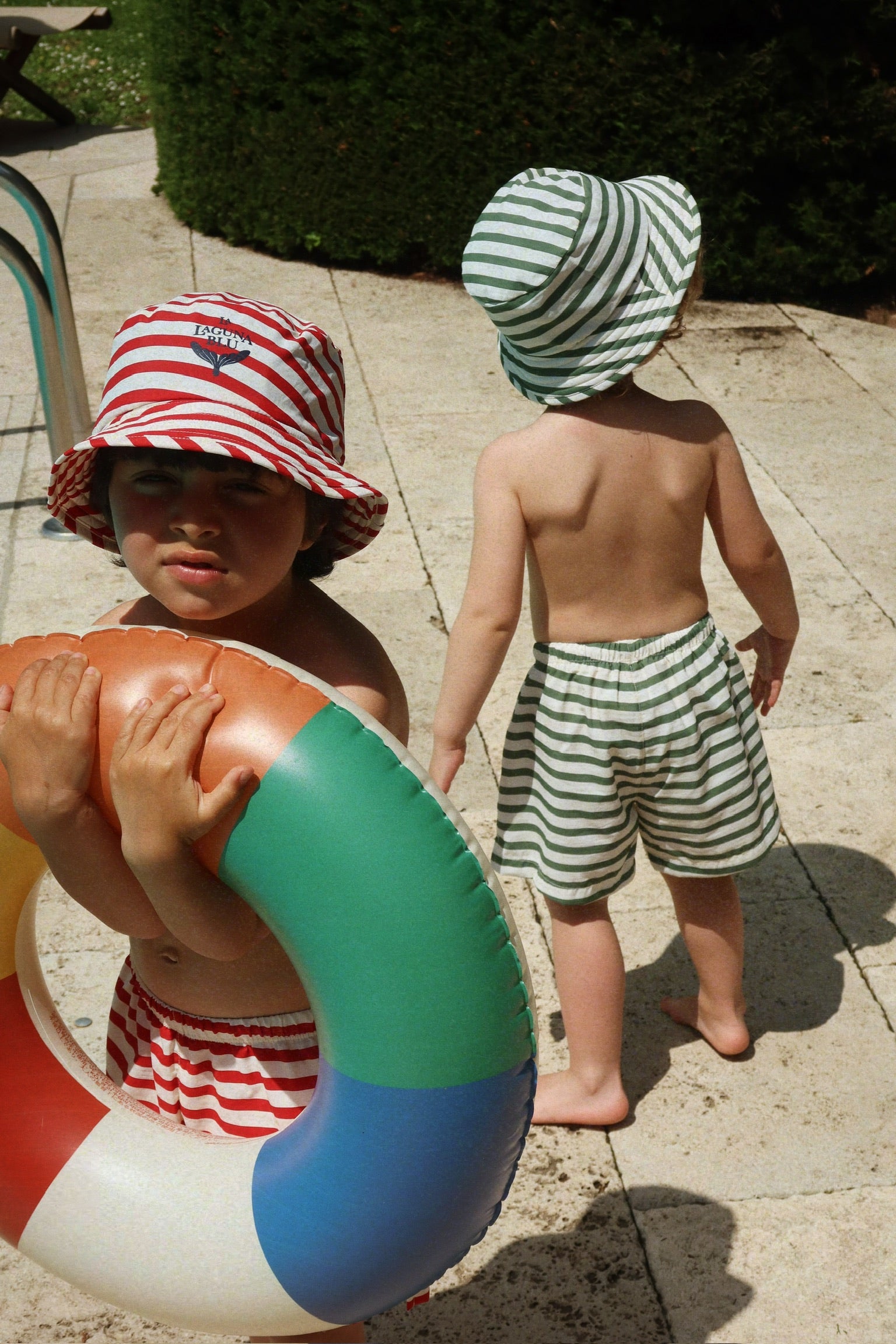 Asnou Bucket Hat - Stripe Rouge