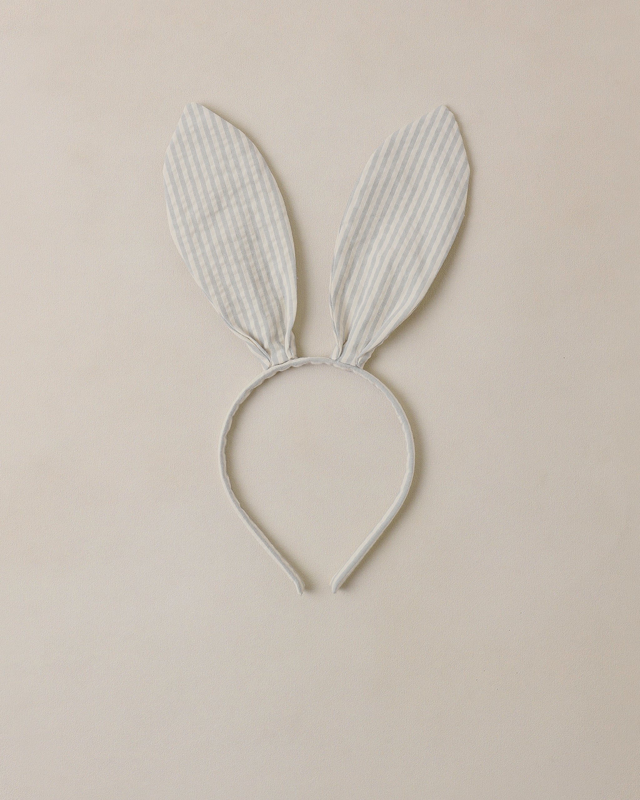 Bunny Headband | Sky Stripe Seersucker