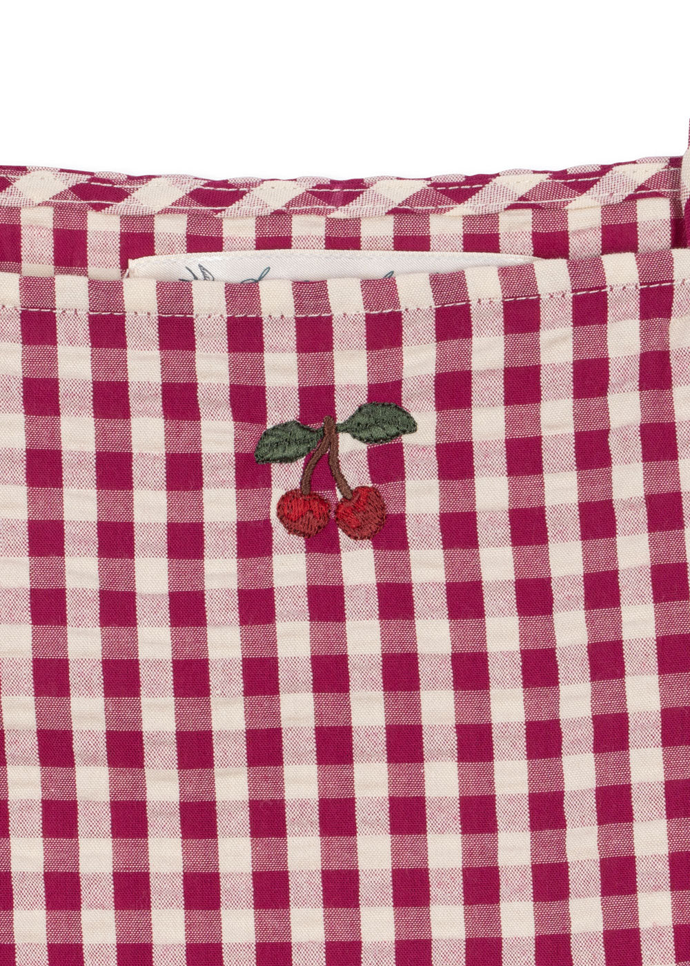 Isotta Dress GOTS - Raspberry Check