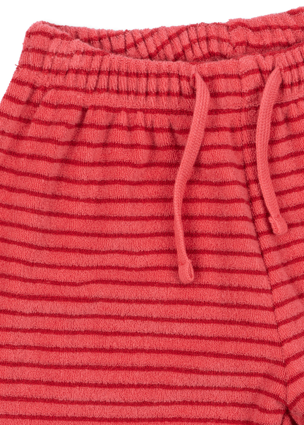 Itty Sweat Pants GOTS - Cardinal Rose Stripe