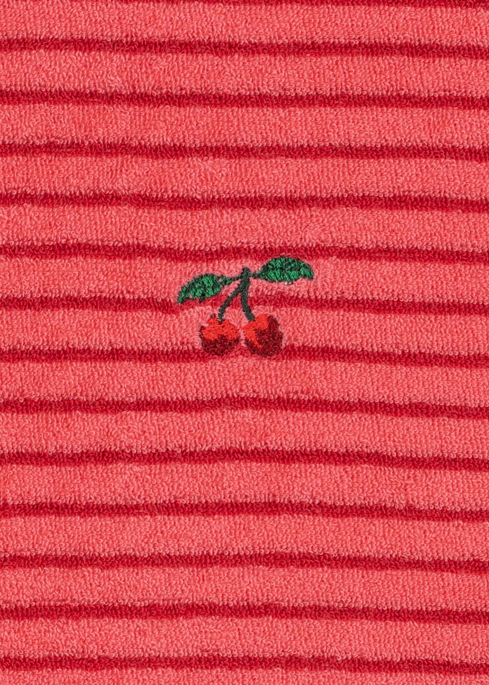Itty Sweat Shirt GOTS - Cardinal Rose Stripe