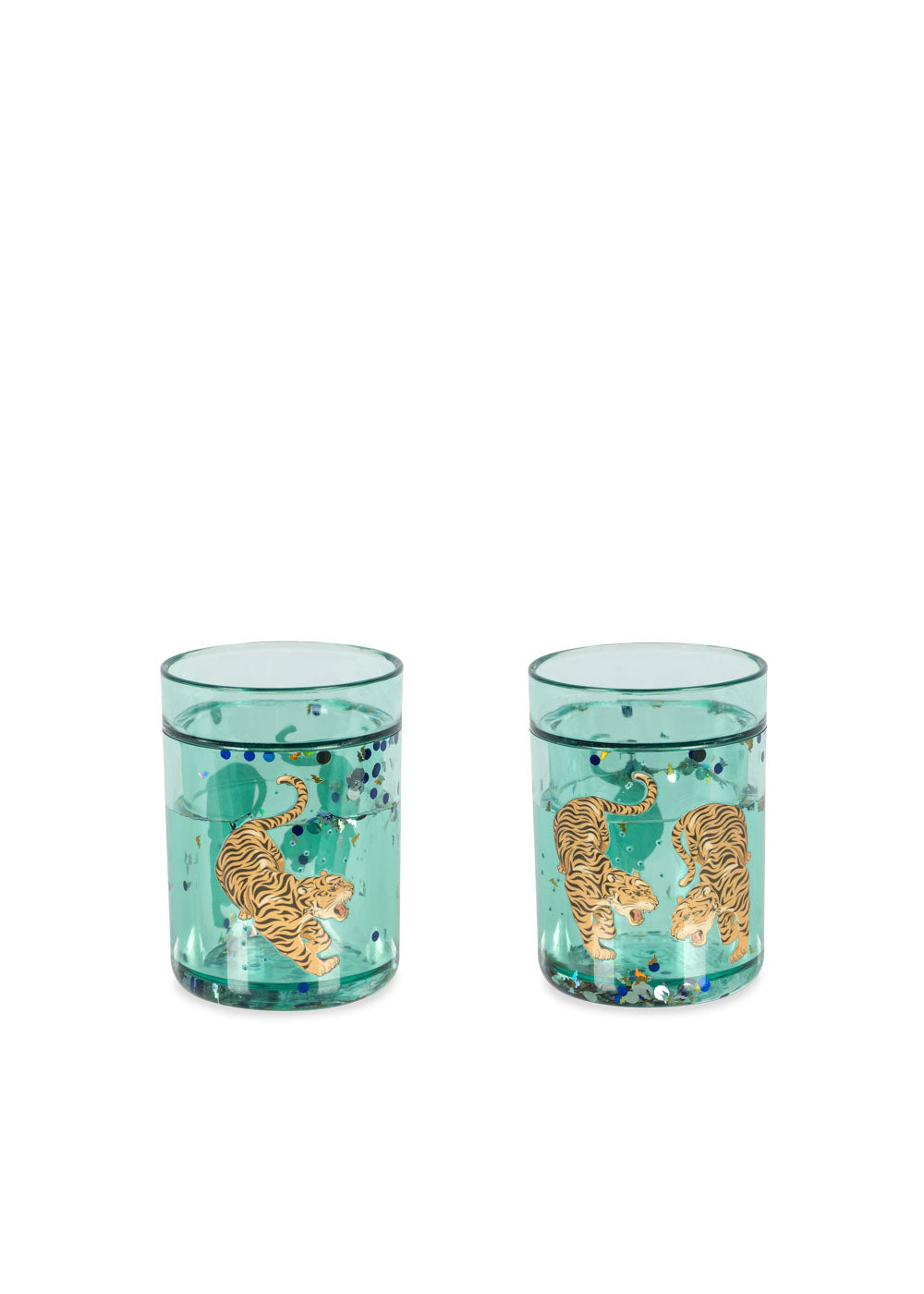 2 Pack Glitter Cups - Tiger Ruggito