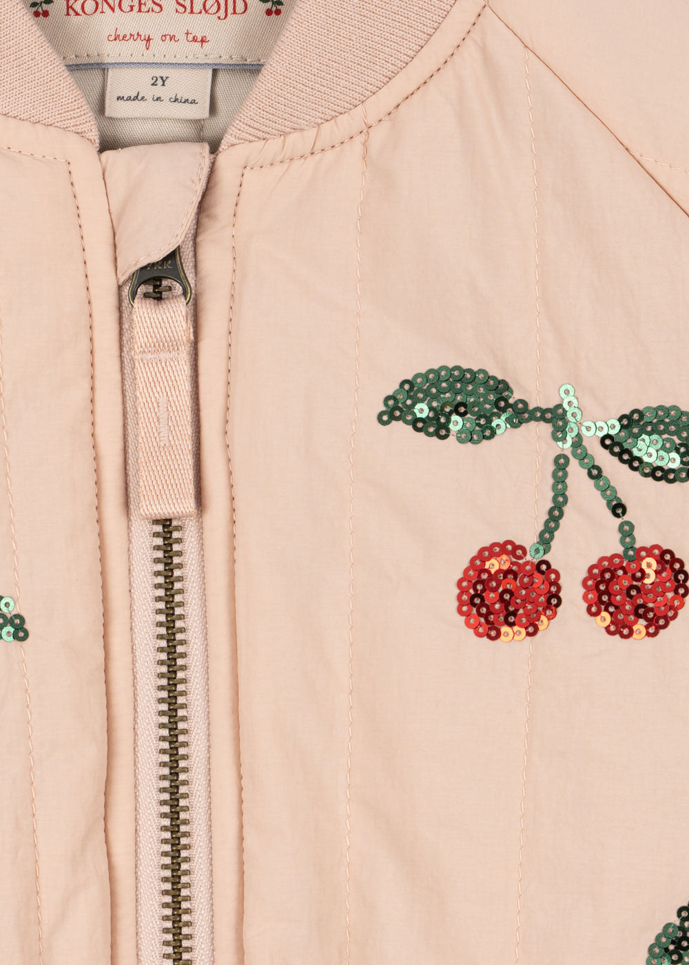 Juno Sequin Bomber Jacket - Cameo Rose