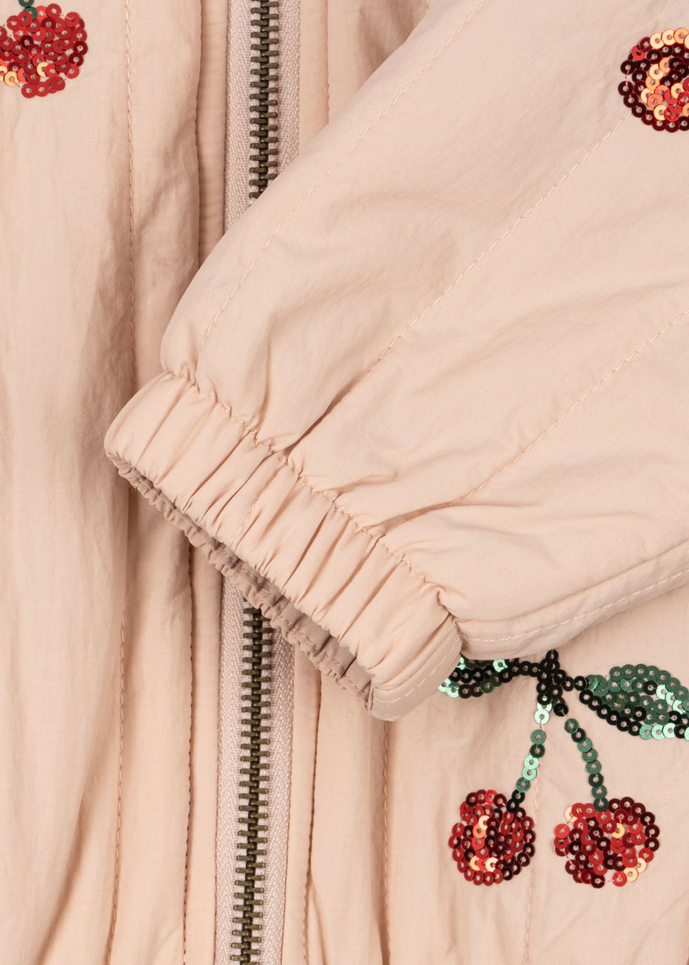 Juno Sequin Bomber Jacket - Cameo Rose