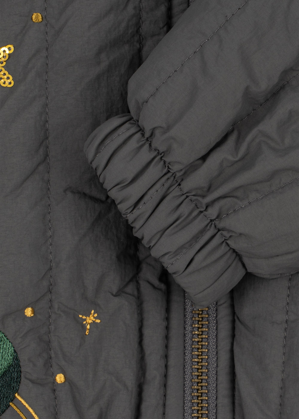Juno Sequin Bomber Jacket - Magnet