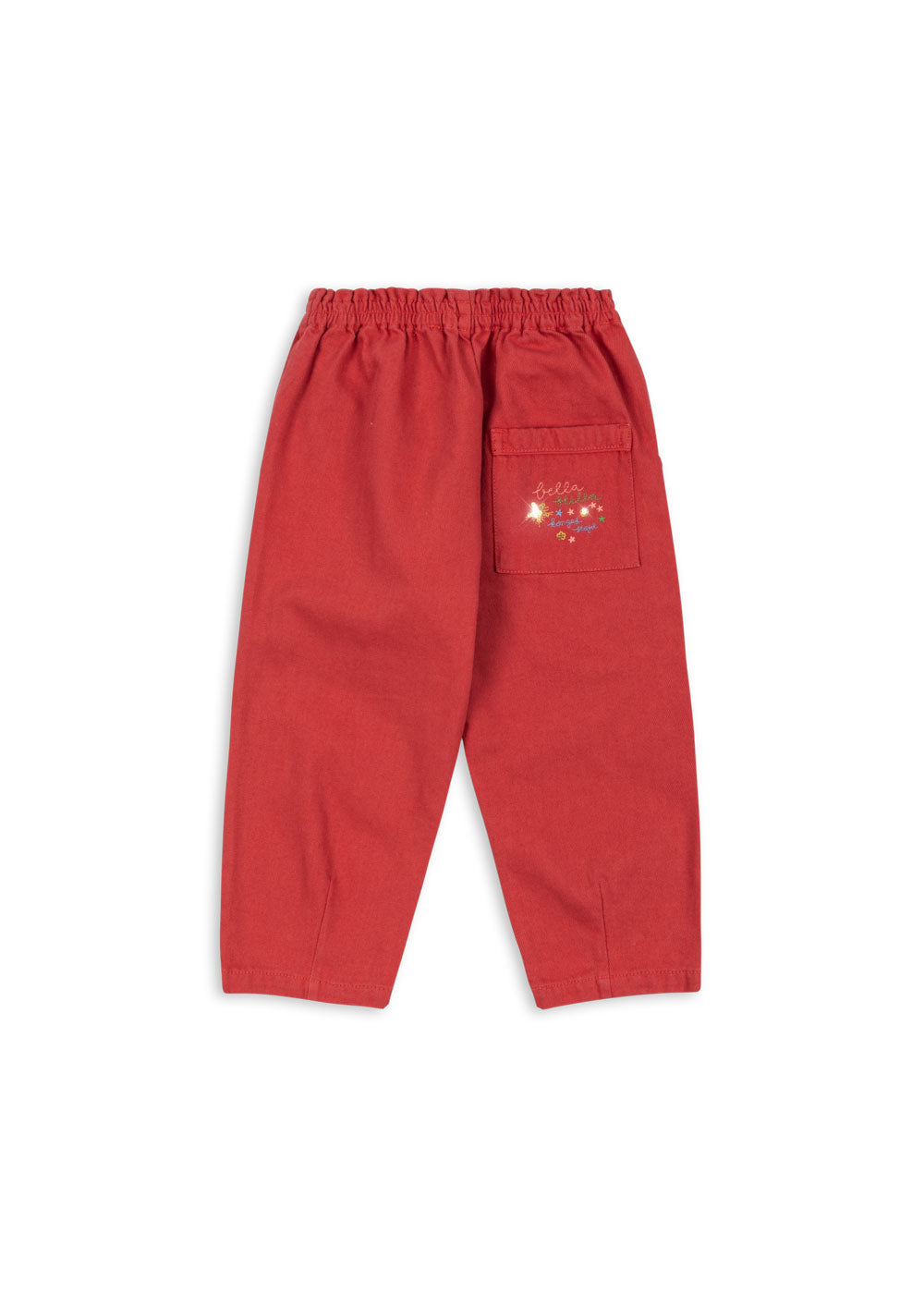 Magot Sequin Frill Pants GOTS - Cardinal