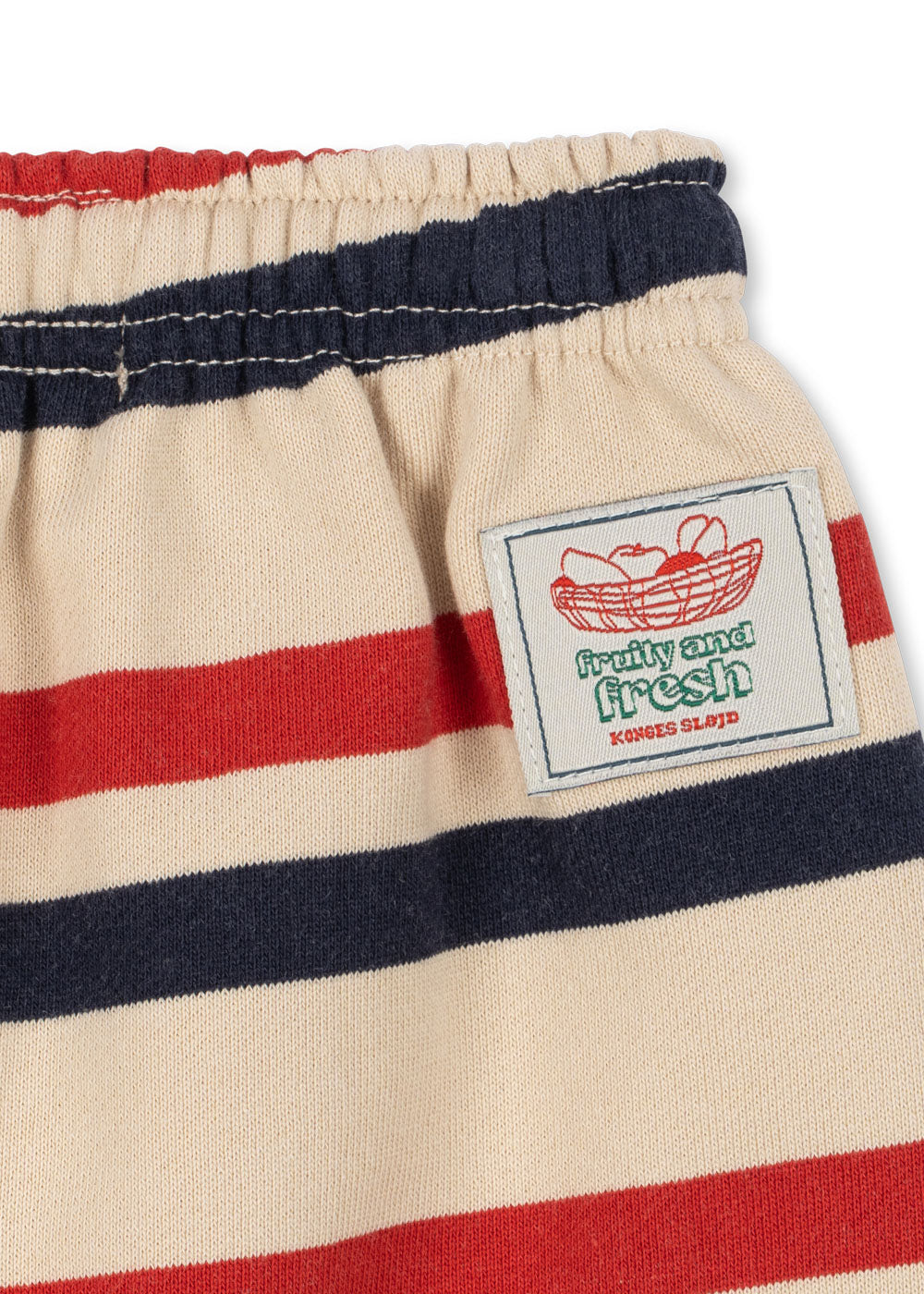 Lou Stripe Sweat Pants GOTS - Tangerine Stripe