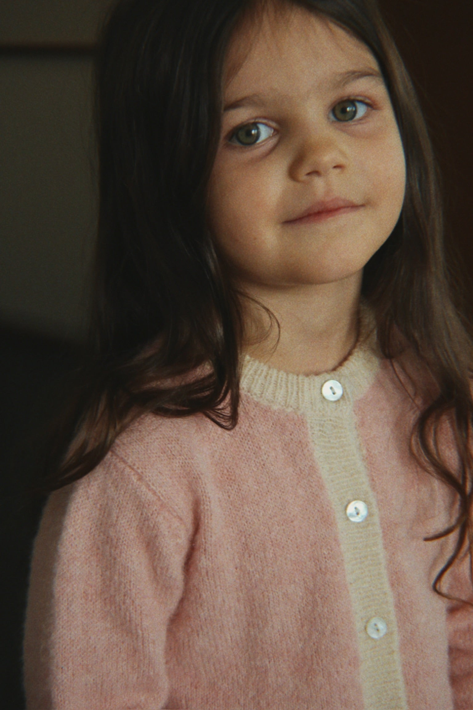 Kitty Cardigan - Silver Pink