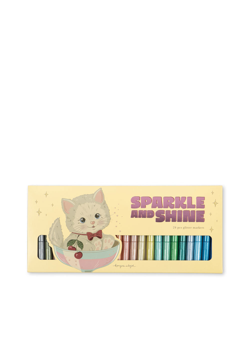 Glitter Markers 24 Pcs - Cat