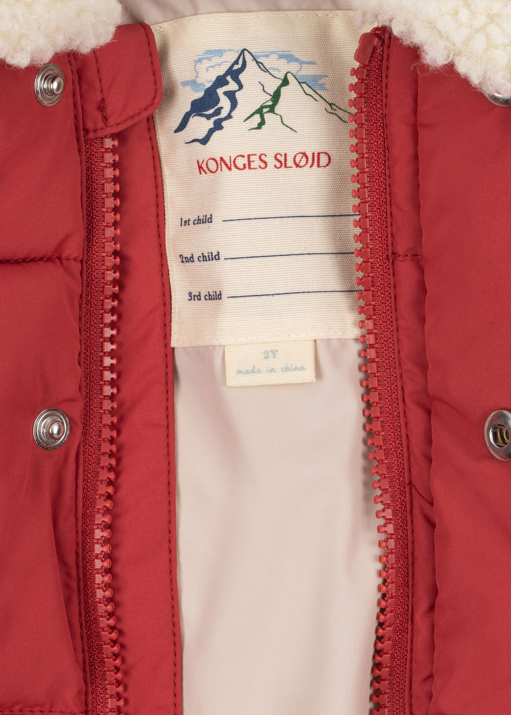 Alpi Collar Jacket  - Cardinal