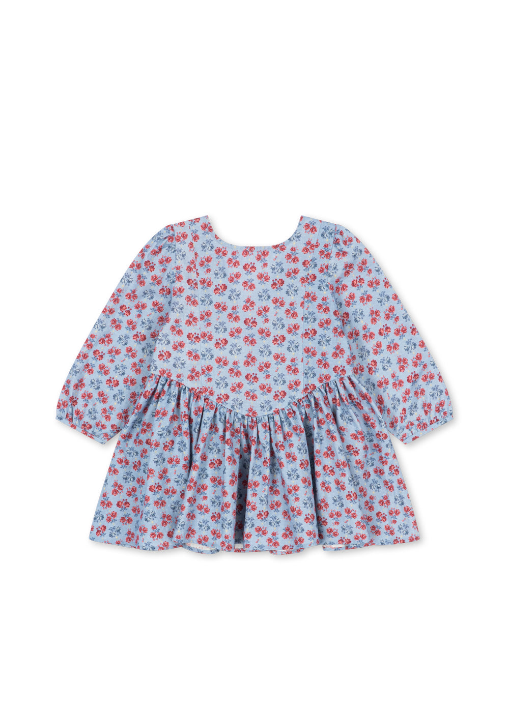 Avi Long Sleeve Bow Dress - Lumina Blu