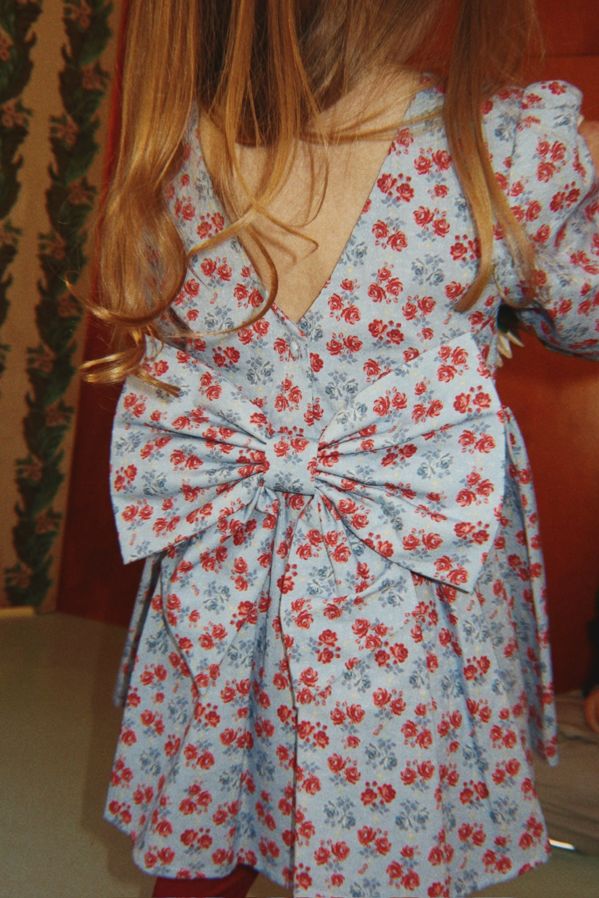 Avi Long Sleeve Bow Dress - Lumina Blu