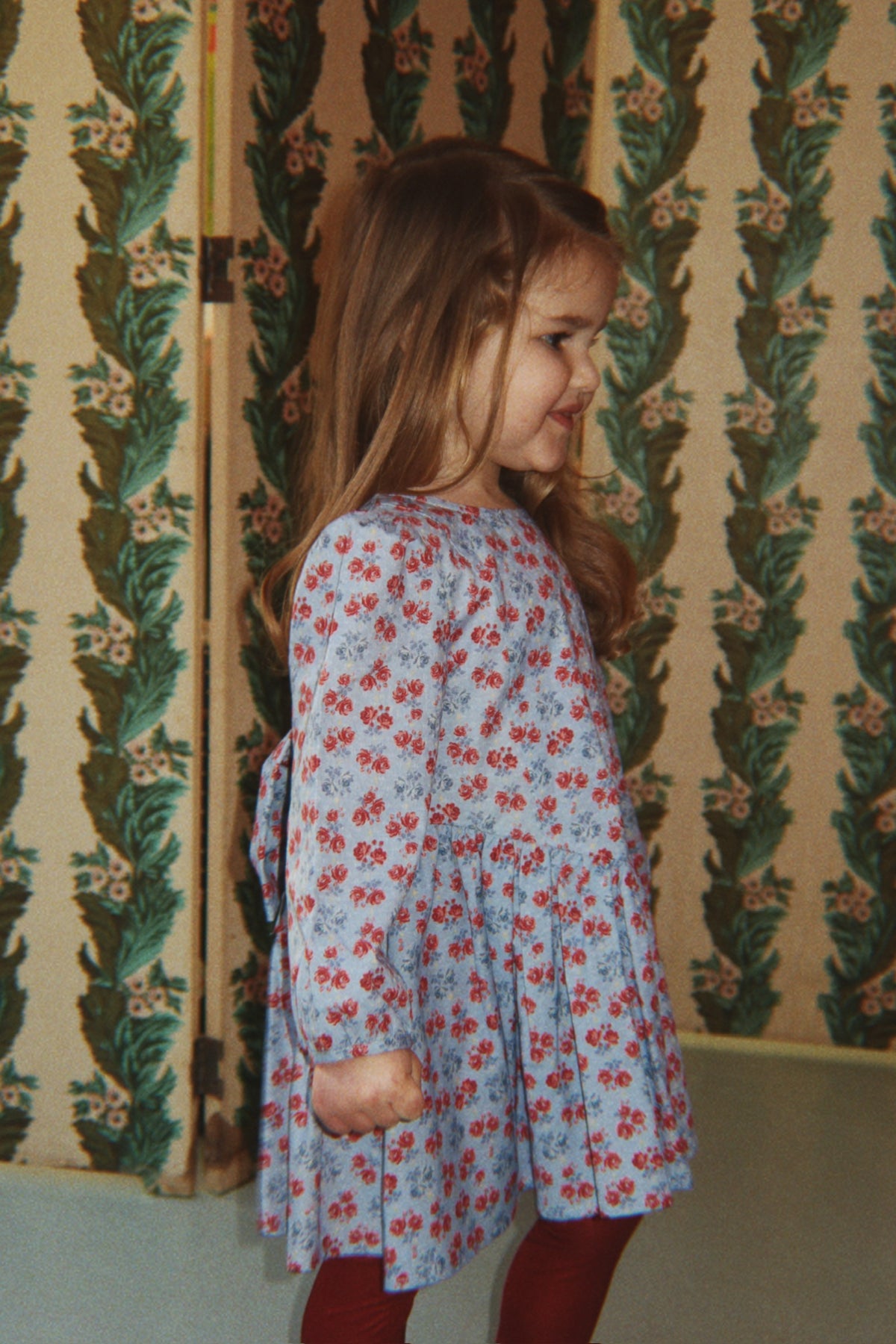 Avi Long Sleeve Bow Dress - Lumina Blu