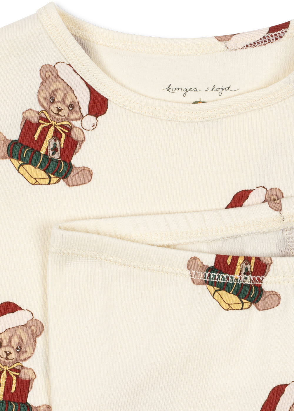 Basic Blouse & Pants Set GOTS - Teddy Bear