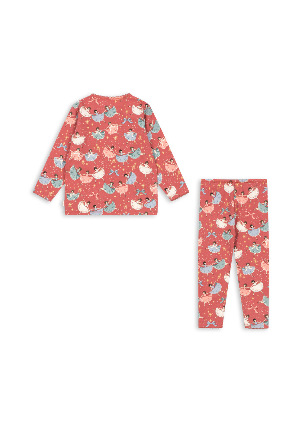 Basic Blouse & Pants Set GOTS - Bow Ballerina Blush