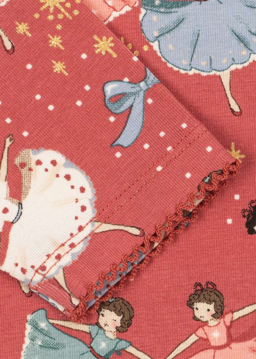 Basic Blouse & Pants Set GOTS - Bow Ballerina Blush