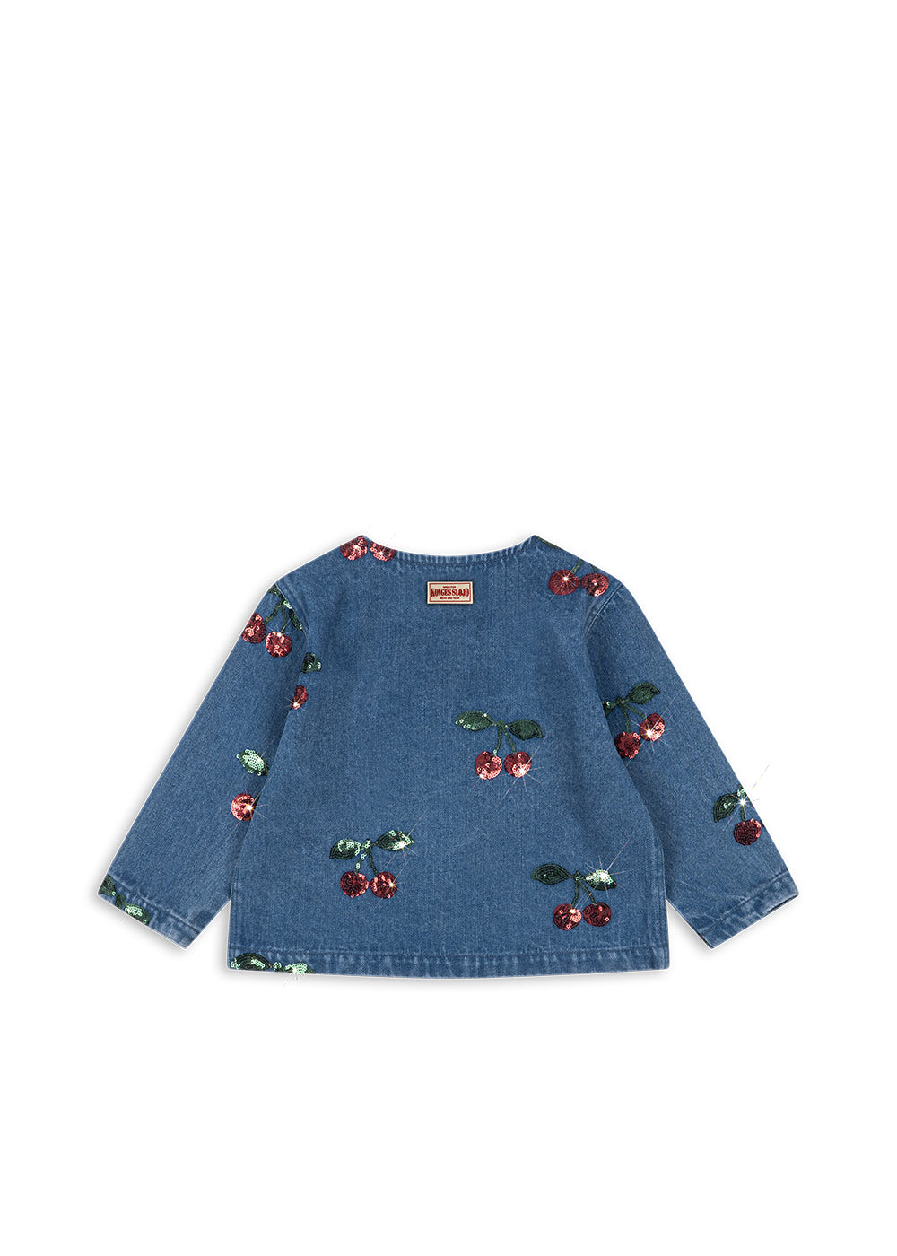 Magot Sequin Denim Shirt GOTS - Cherry Sequin