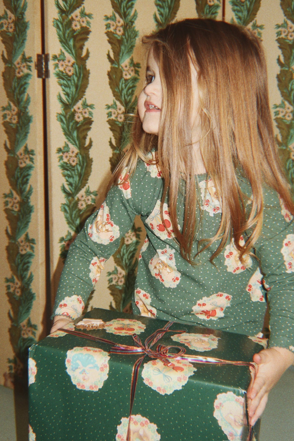 Wrapping Paper - Deer Diary Green