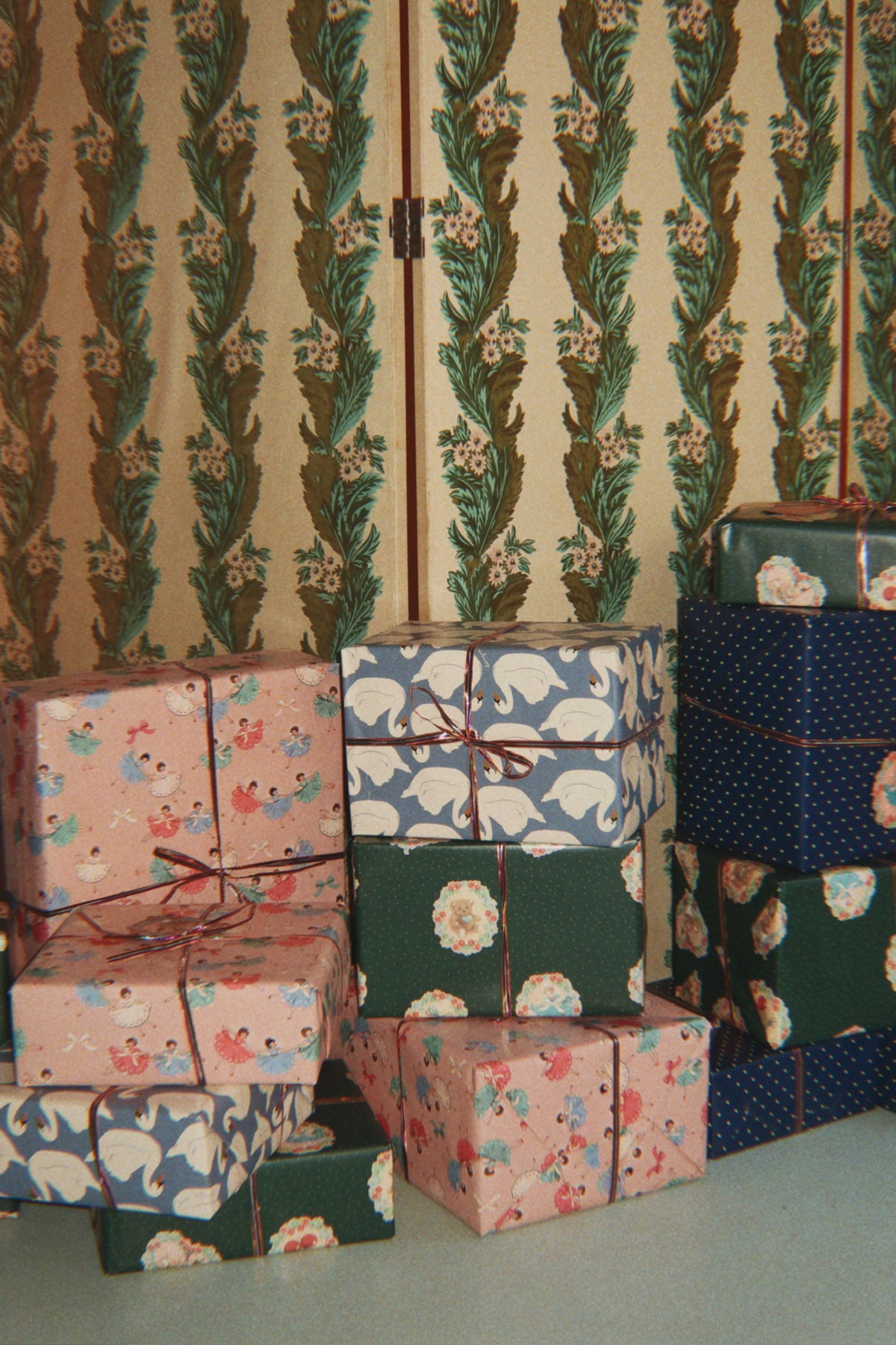 Wrapping Paper - Deer Diary Green