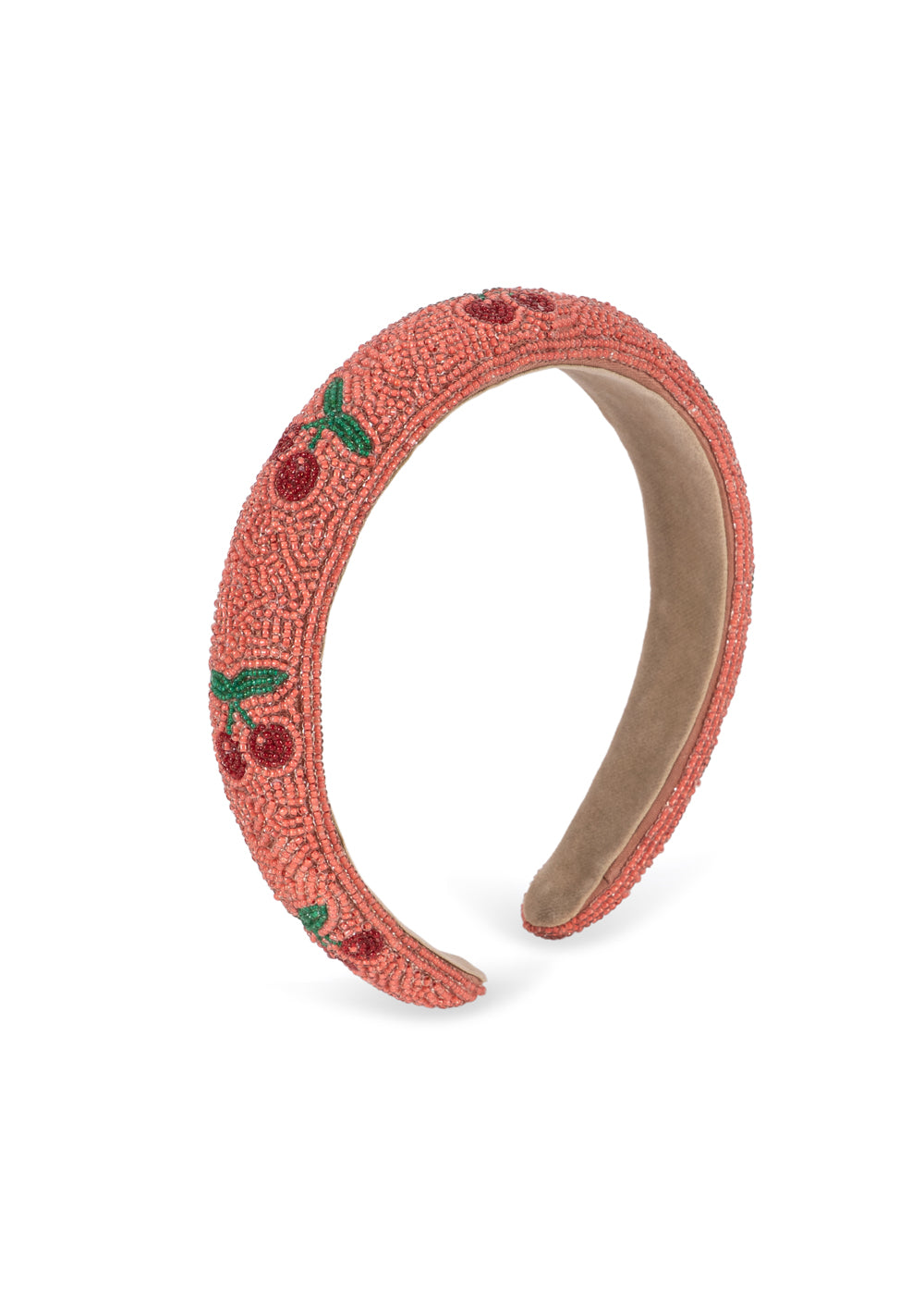 Beaded Hairbrace - Cherry