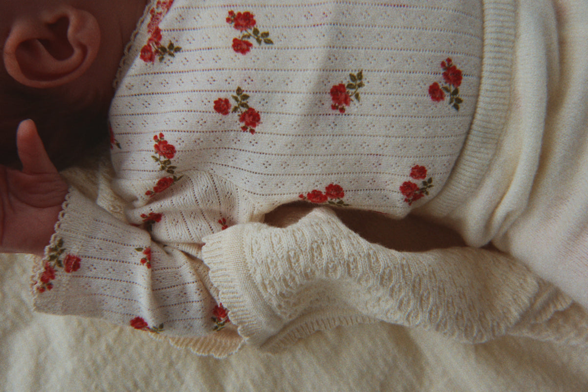 Minnie Newborn Body GOTS - Rosa Rouge
