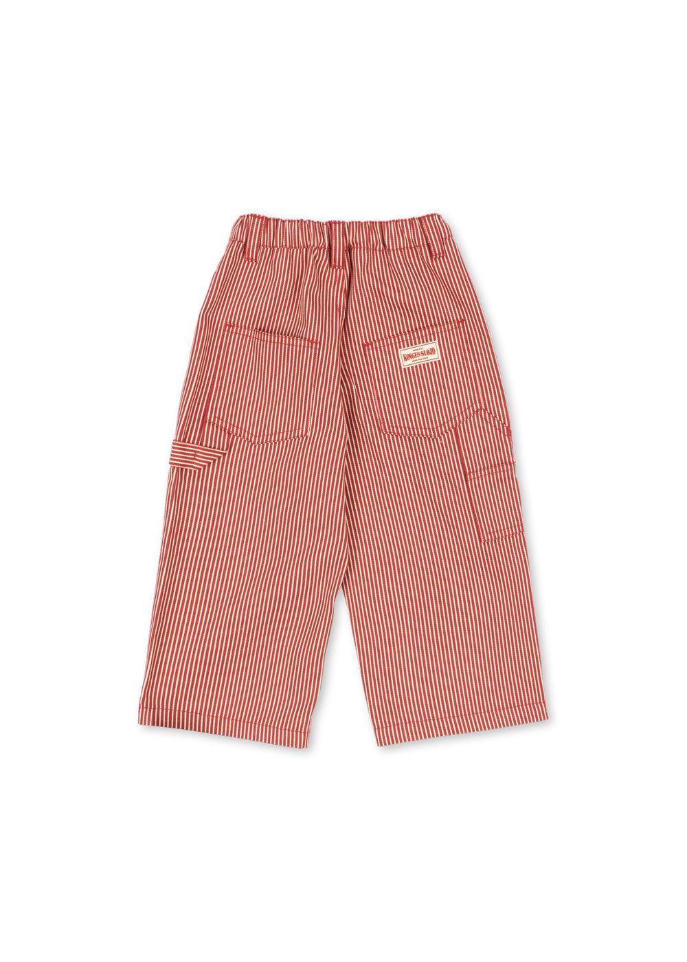 Luc Pants GOTS - Milk Rouge Stripe