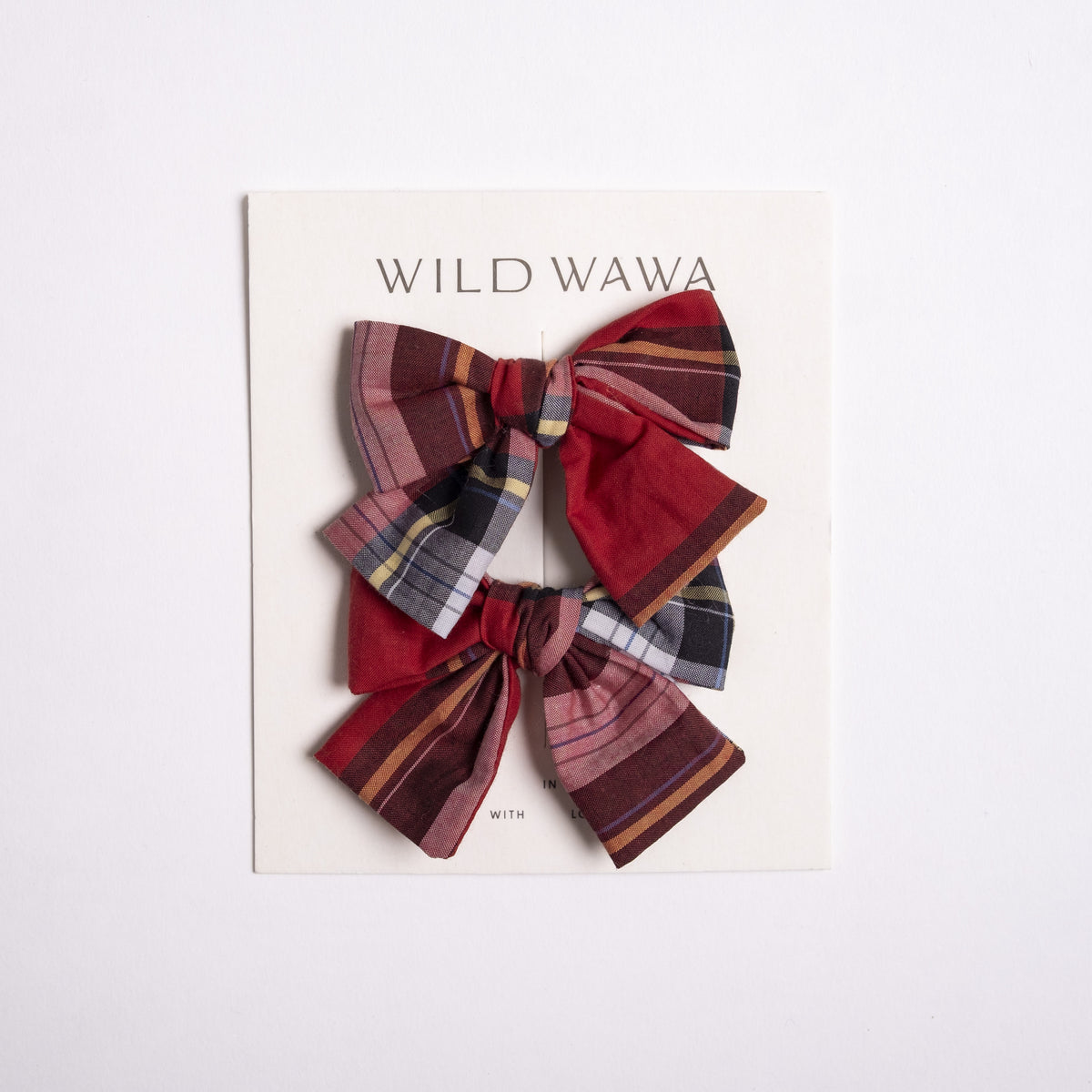 Bow Clip Set - Heritage Tartan