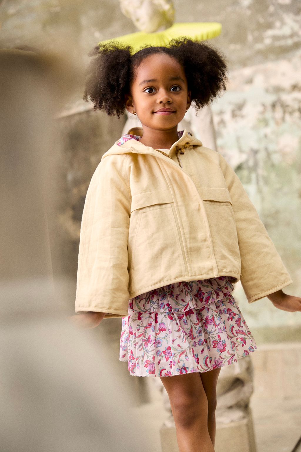 Skirt Roumia - Cream Floral Haven