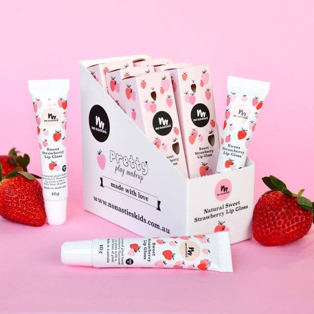 All Natural Strawberry Lip Gloss - No Nasties