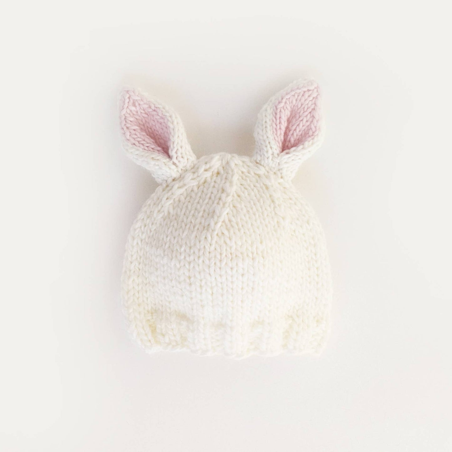 Bunny Ears White Beanie Hat