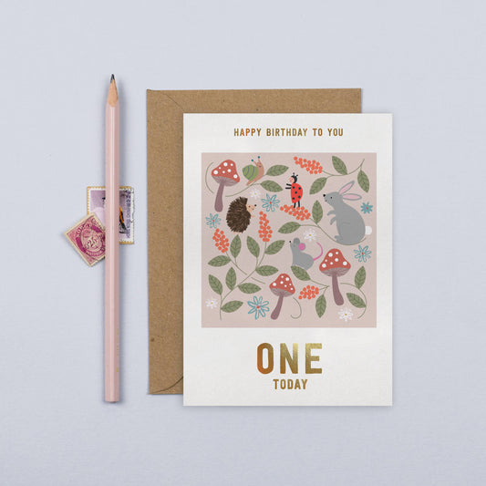 One Today Birthday Card | Kid's Card | Age One