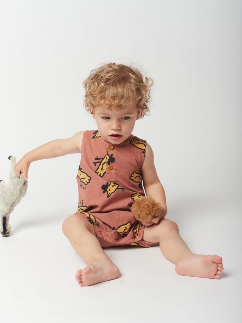 Mr Birdie all over playsuit