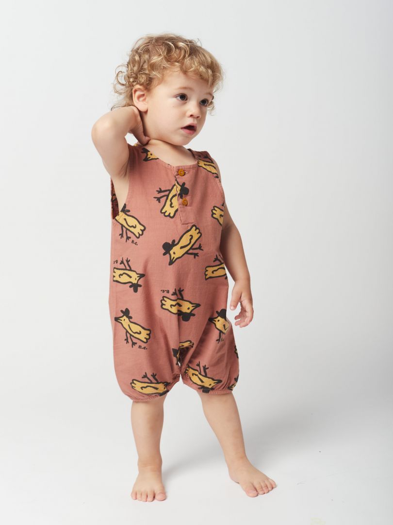 Mr Birdie all over playsuit