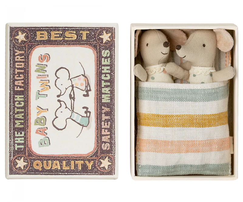 Twins, Baby Mice in Matchbox