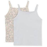 2 pack basic strap top - rose hip blue