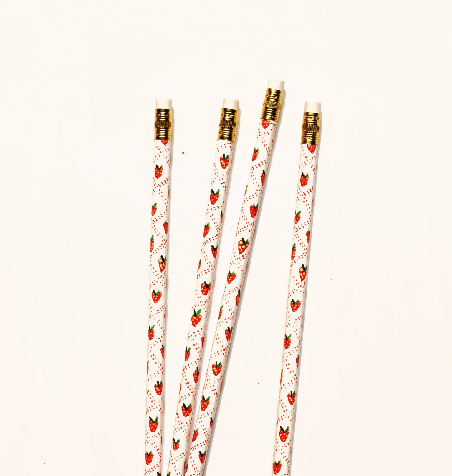 Strawberry Pencils - Set of 4
