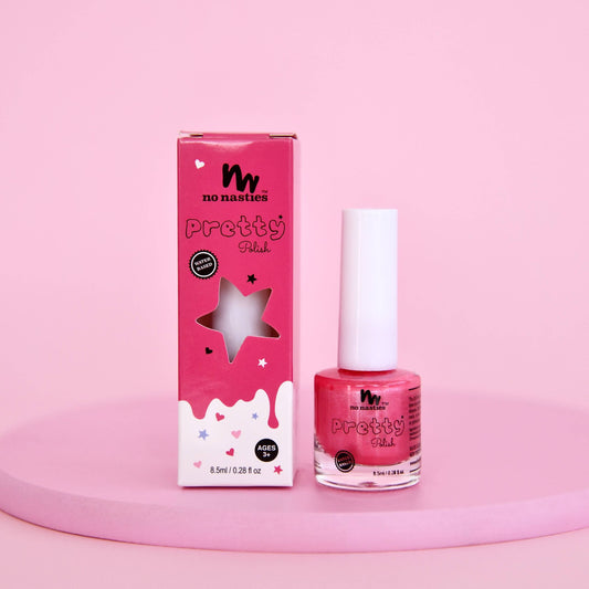 Bright Pink Peelable Nail Polish for Kids