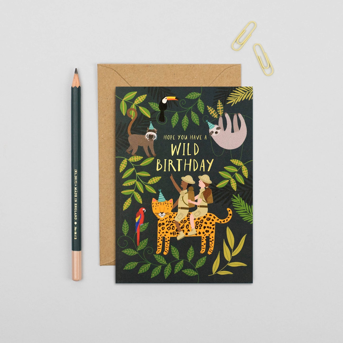 Jungle Explorers Birthday Card | Fun Animal Kids Card