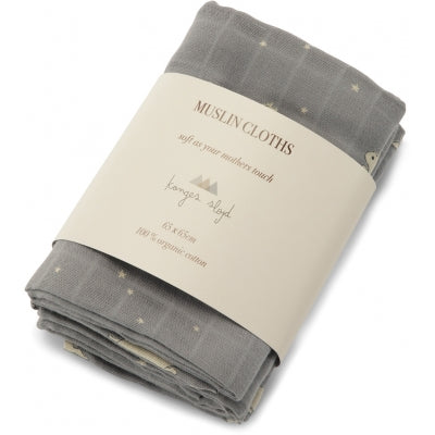 3 PACK MUSLIN CLOTH GOTS