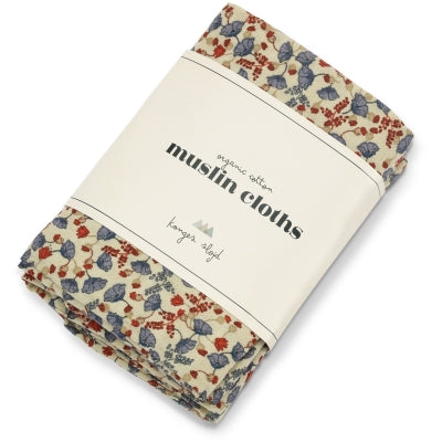 3 PACK MUSLIN CLOTH GOTS