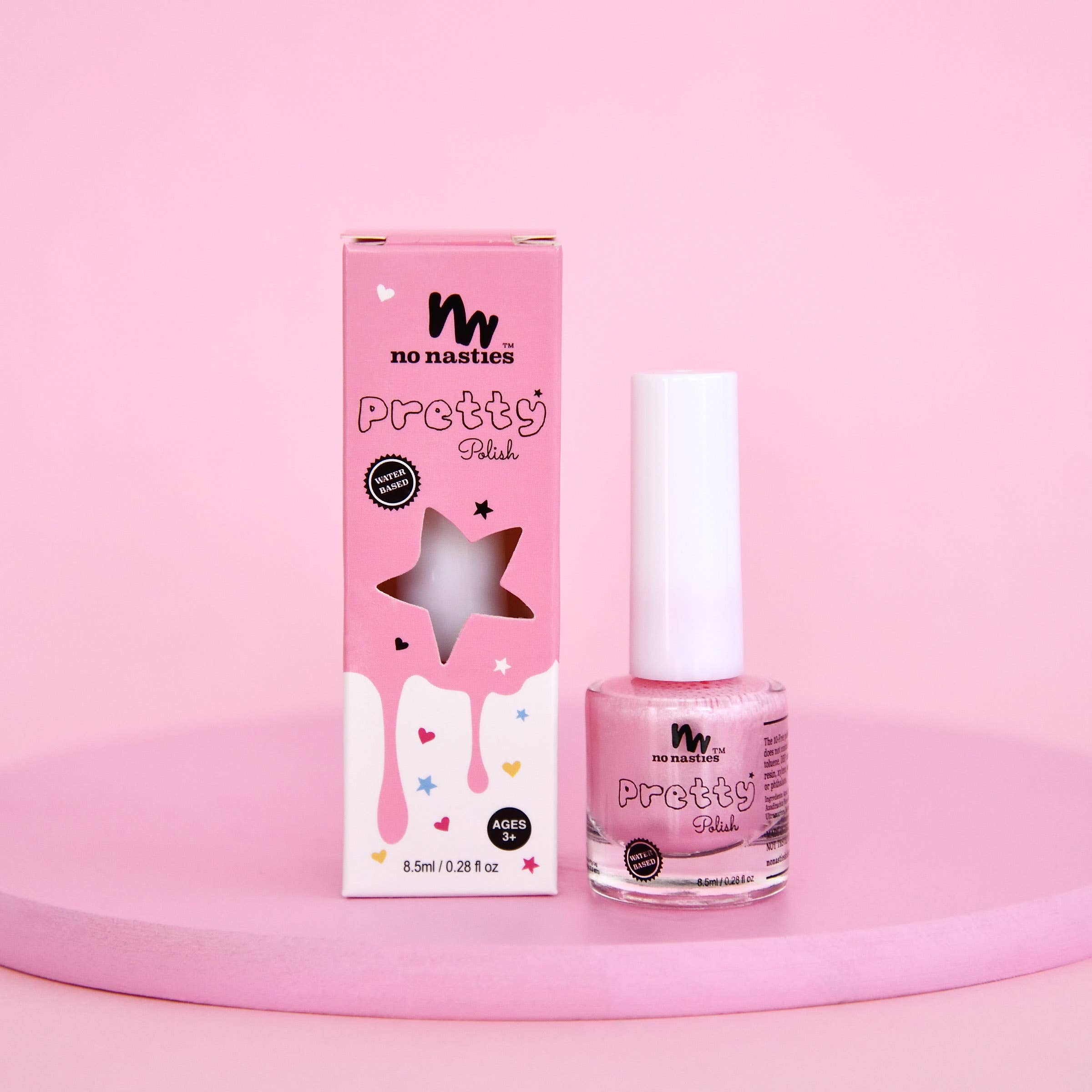 Pastel Pink Water-Based, Peelable Nail Polish for Kids - 8.5ml