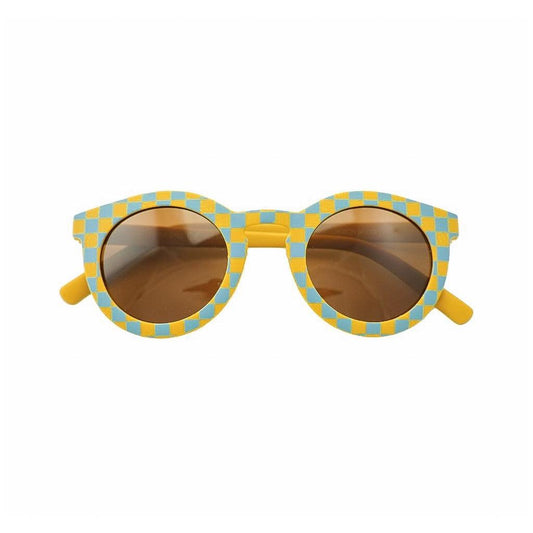 Classic Sunglasses- Child - Checks  Laguna + Wheat